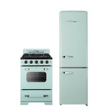 Take your kitchen to another time with big chill's retro line. Unique Classic Retro 24 In 2 9 Cu Ft Gas Range With Convection Oven In Summer Mint Green Ugp 24cr Lg The Home Depot In 2021 Retro Kitchen Appliances Retro Refrigerator Retro Appliances