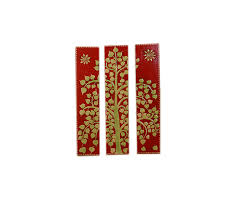 Buy Red Handpainted Wooden Wall Art