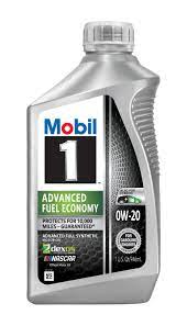 mobil 1 synthetic 0w 20 motor oil
