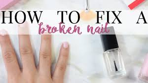 how to fix a broken nail slashed beauty