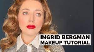 ingrid bergman 1940s makeup tutorial