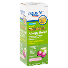 Equate Childrens Allergy Relief Cetirizine Hcl Oral Solution Bubble Gum 4 Fl Oz Walmart Com