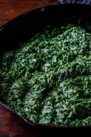 easy creamed spinach en fried