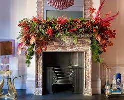 Fireplace With A Garland