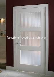 White Primer Shaker Glass Door Design