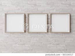 Three Blank Square Picture Frames