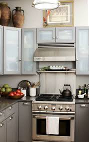 Kitchen Cabinets With Frosted Glass