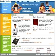 Books Online Template Free Web Dynamic Website Templates Php