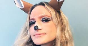 adorable deer makeup for halloween