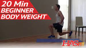 20 min beginner body weight workout at