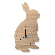 Rabbit Clock Wall Clock Laser Cut