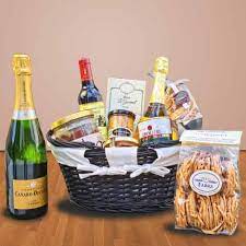 wine gift basket to france chagne