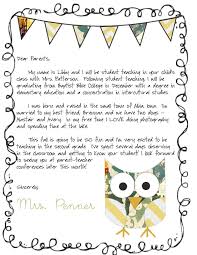 Teacher Welcome Letter To Parents Template Samples Letter