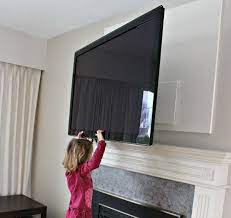 tv mount over fireplace