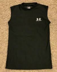 Boys Sleeveless Solid Compression Shirt Fabric Nwot 14 00