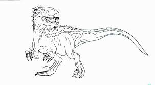 Indominus Rex Da Colorare Jurassic World Coloring Pages