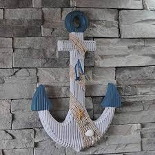 Wooden Nautical Antique Anchor With
