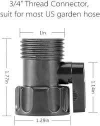 plastic garden hose shut off valve