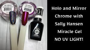 holo and mirror chrome no uv using