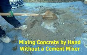 8 steps to mixing concrete by hand for