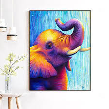Colourful Elephant Wall Art For Home