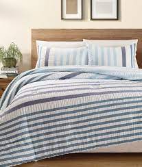 blue striped bedding sets beachfront