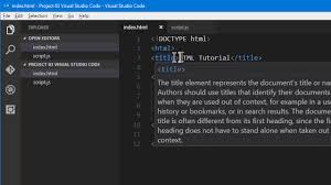 web page with visual studio code you