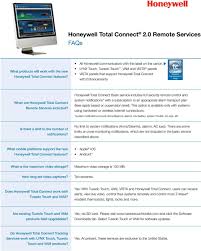 Honeywell Total Connect 2 0 Remote Services Faqs Lynx