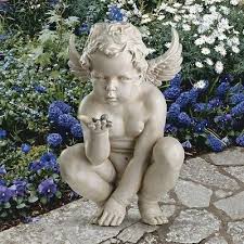 Cherub Statue Garden Angel Sculpture
