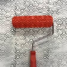 Red Texture Roller Brushes For Wall