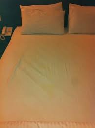 yellow stains on my sheet disgusting