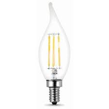 Led Chandelier Light Bulbs Flame Tip Daychandelier Light 300 Lumens 3 3 Watts 4 Pk True Value