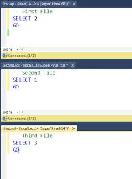 combined multiple sql files into one