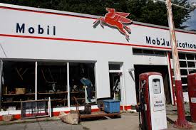 old mobil gas station and more typologies