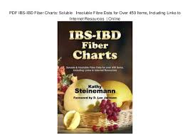 Pdf Ibs Ibd Fiber Charts Soluble Insoluble Fibre Data For