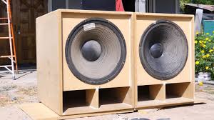 test 18 inch j bin speaker box you