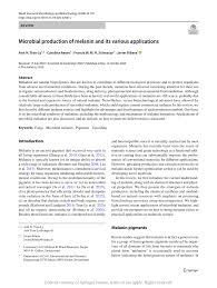 pdf microbial ion of melanin