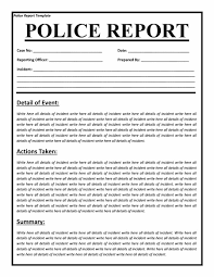 20 Police Report Template Examples Fake Real Template Lab