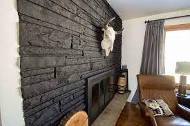 black painted fireplace how to paint