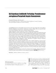 pdf uji kepekaan antibiotik terhadap