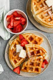 homemade belgian waffles spend with