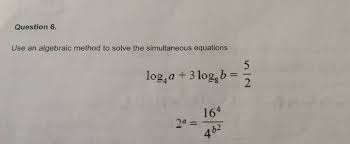 Solve The Simultaneous Equations