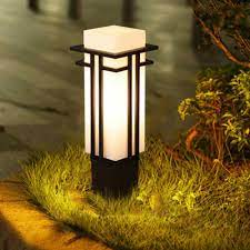 Modern Lantern Garden Lamp Fixture Post