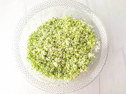 cheesy broccoli cauliflower rice easy