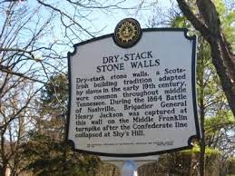 Dry Stack Stone Walls Historical Marker
