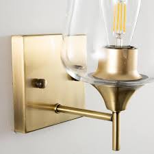 Merra 1 Light Antique Brass Wall Sconce