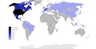 Map Countries Ronald Reagan Visited During His Presidency