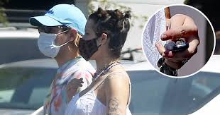 Tattoo artist amanda owley posted photos of halsey and alev. Pregnant Halsey Steps Out With Bf Alev Aydin Wearing Ring On That Finger Flipboard