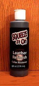 Details About Squeeze It On 8oz Black Refill The Original Leather Refinish Color Restorer