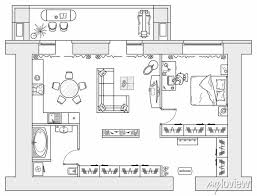 Architectural Plan Of Studio Apartment